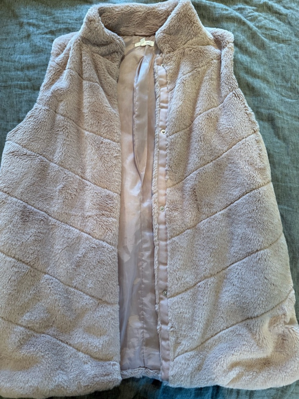 Maurices Plush Faux Fur Coat in Dusty Rose